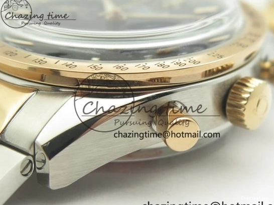 0116 Speedmaster ’57 Co-Axial SS RG OMF 1:1 Best Edition Black Dial On SS RG Bracelet A9300 (Free Leather Strap) RelaxedFit 8071